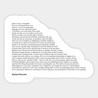 Khaled Hosseini Quotes Sticker